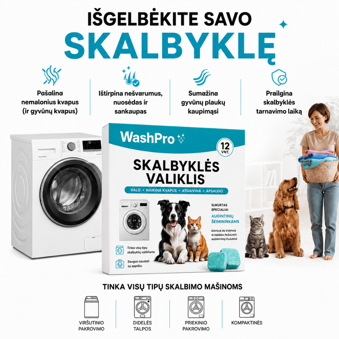 WashPro™ Giluminis Skalbyklės Valiklis