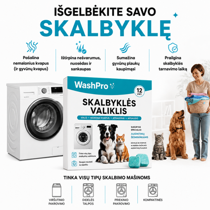 WashPro™ Giluminis Skalbyklės Valiklis